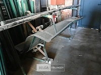 2x metalen zitbank - afbeelding 1 van  4