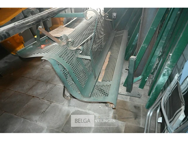 2x metalen zitbank - afbeelding 4 van  4