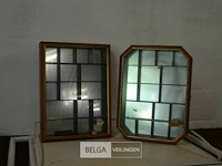2x mini vitrine kastjes - afbeelding 1 van  2