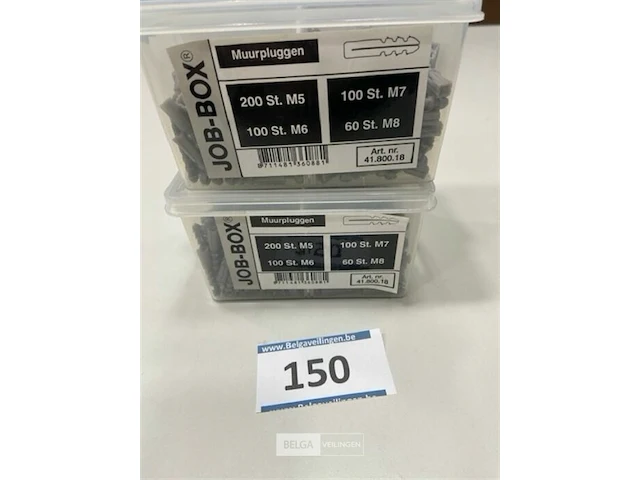 2x muurpluggen m5 200 st m6 100 st m7 100 st m8 60 st - afbeelding 1 van  3