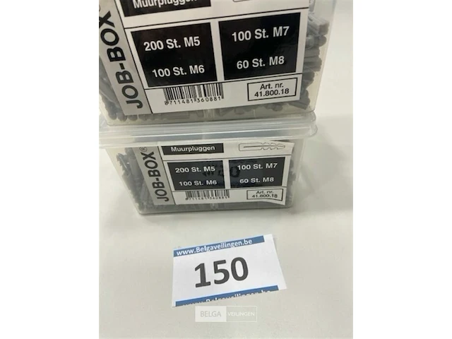 2x muurpluggen m5 200 st m6 100 st m7 100 st m8 60 st - afbeelding 3 van  3