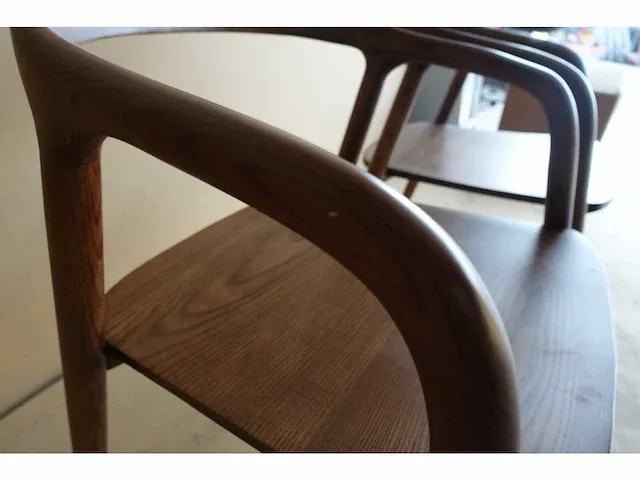 2x nora walnoot stoelen - afbeelding 5 van  7