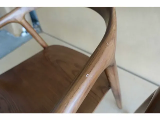 2x nora walnoot stoelen - afbeelding 6 van  7