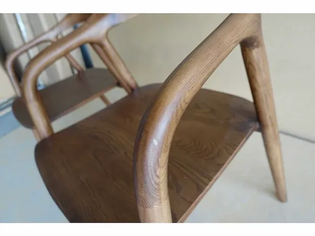 2x nora walnoot stoelen - afbeelding 7 van  7