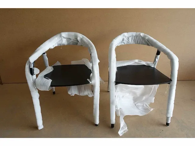 2x nora zwart stoelen - afbeelding 2 van  4