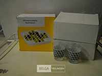 2x olijvenschotel & 2x 6 drinkglazen - afbeelding 1 van  3