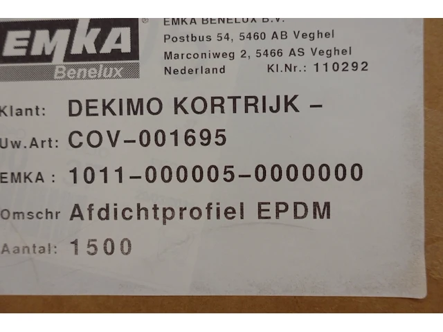 2x pallet afdichtprofielen epdm - afbeelding 2 van  3