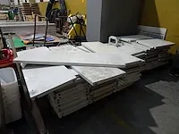 2x pallet metalen legborden