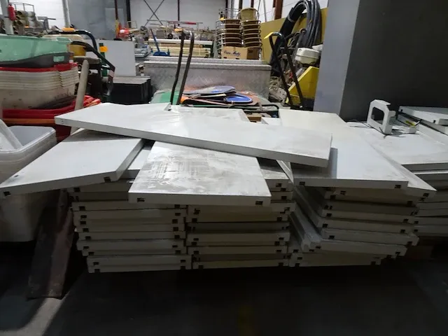 2x pallet metalen legborden - afbeelding 2 van  2