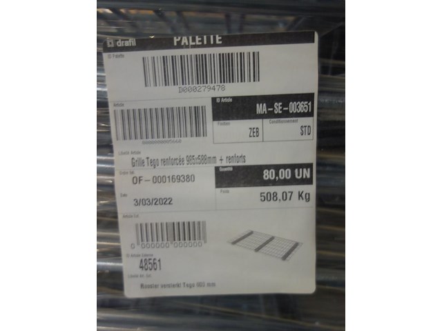 2x pallet metalen rooster - afbeelding 4 van  5