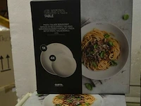 2x pasta serveerset, 1 olijvenscchaal, 4 theeglazen - afbeelding 2 van  3