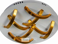 2x plafondlamp eth wit-goud led