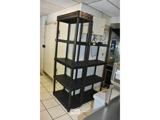 2x plastiek keukenrek met 9 leggers 78x38x190 - afbeelding 1 van  1