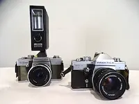 2x praktica vintage fototoestel - afbeelding 1 van  3