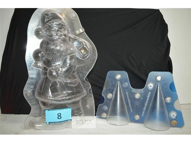 2x pvc vorm kerstfiguren - afbeelding 1 van  4