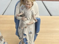 2x religieus beeld in biscuitporecelein - afbeelding 2 van  3