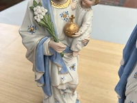 2x religieus beeld in biscuitporecelein - afbeelding 3 van  3