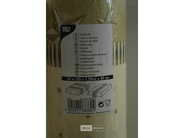 2x rollen tafellopers 24mx40cm - afbeelding 2 van  2