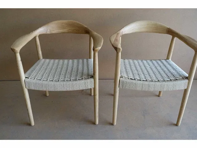 2x rosanne naturel stoelen - afbeelding 1 van  6