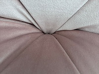 2x roze fluweel kuipstoel - afbeelding 2 van  2