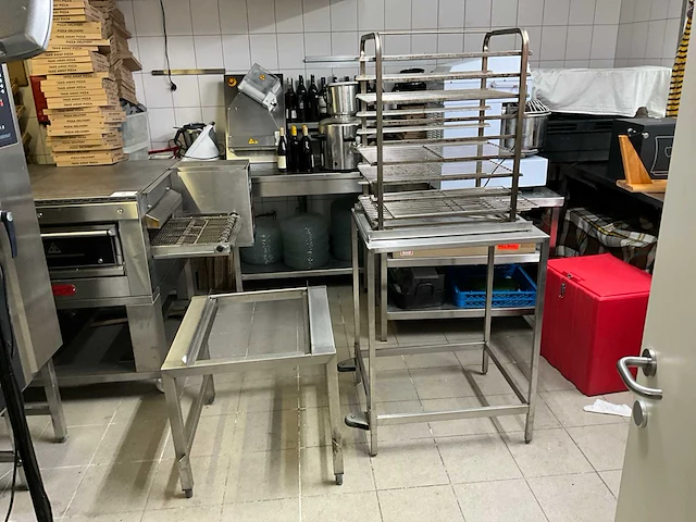 2x rvs onderstel + regaalrek - afbeelding 1 van  7