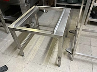 2x rvs onderstel + regaalrek - afbeelding 3 van  7