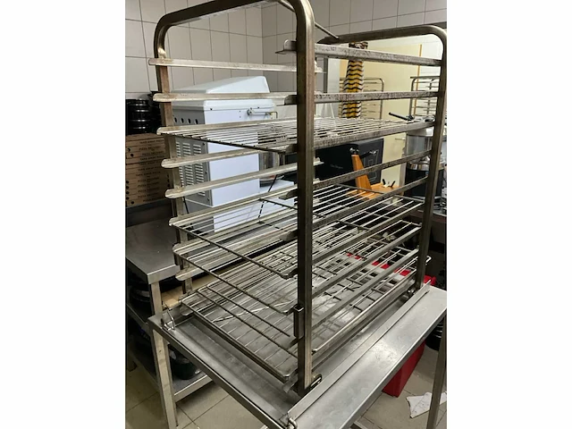 2x rvs onderstel + regaalrek - afbeelding 6 van  7
