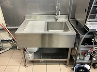 2x rvs spoelbak + diversen