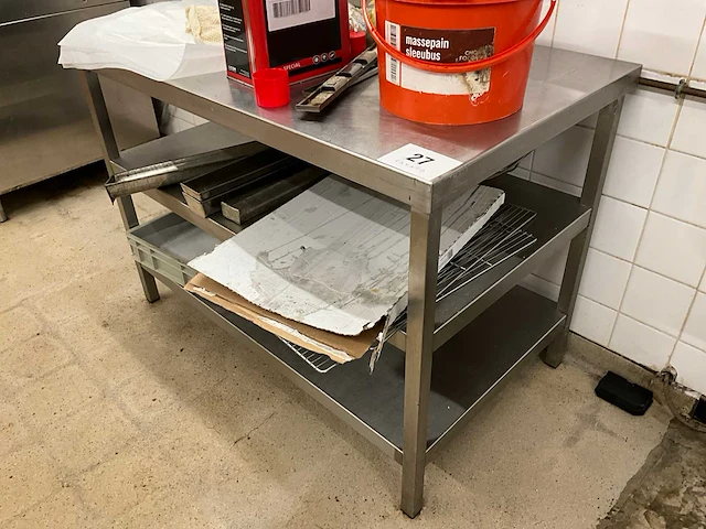2x rvs werktafel - afbeelding 2 van  3