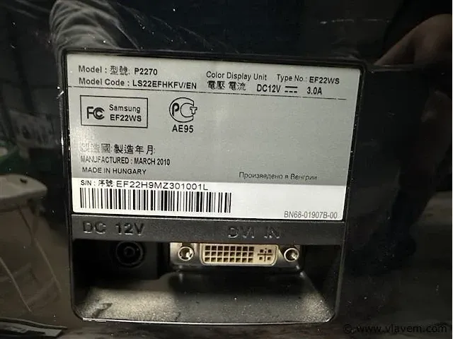 2x samsung p2270 le22efh - afbeelding 3 van  3