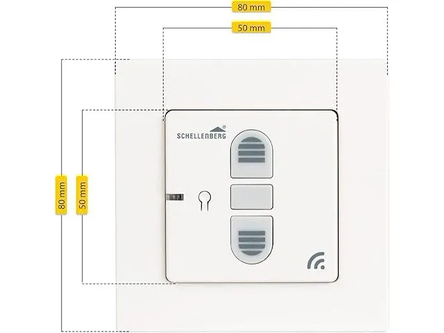 2x schellenberg 20030 smart home draadloze rolluikschakelaar - afbeelding 2 van  2