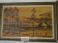 2x schilderij op hout 60x41cm - afbeelding 2 van  4