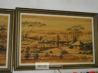 2x schilderij op hout 60x41cm - afbeelding 3 van  4