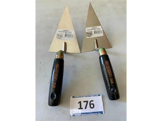 2x skandia pleistertroffel spits rvs 140mm - afbeelding 1 van  3