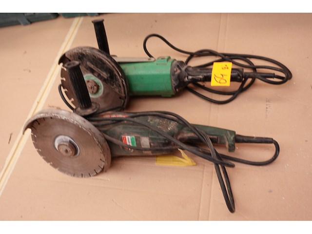 2x slijpschijfmachine metabo/hitachi - afbeelding 1 van  3