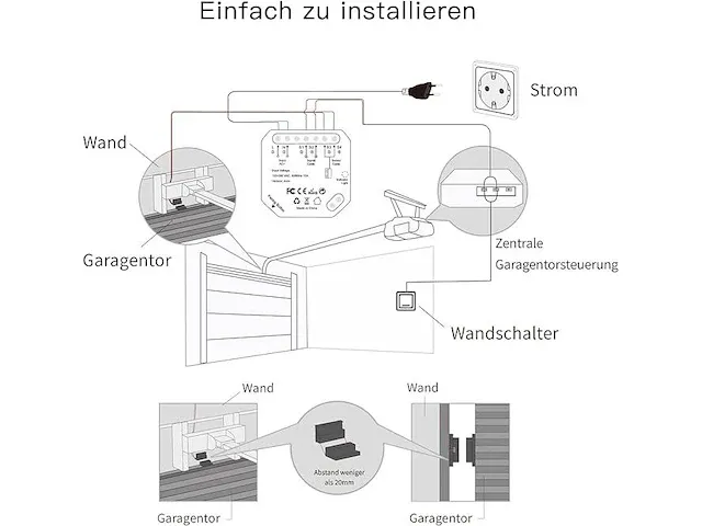 2x smart garagedeuropener - afbeelding 3 van  3