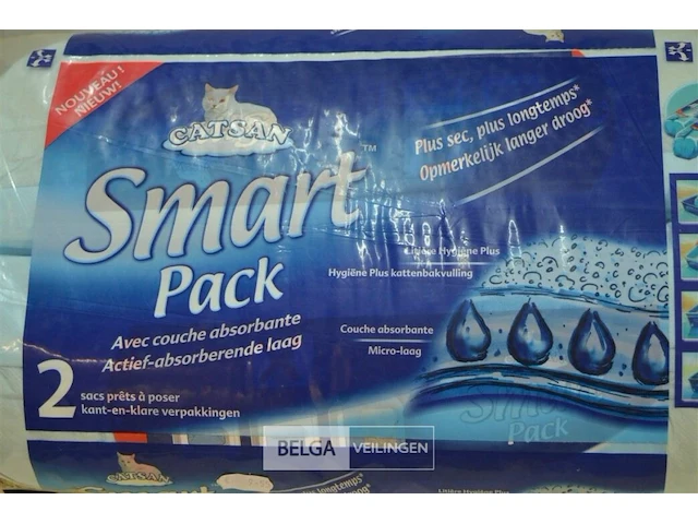 2x smart pack catsand kattenbakkorrel - afbeelding 2 van  3