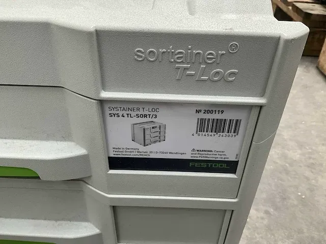 2x sortainer festool sys4 tl-sort/3 - afbeelding 2 van  4