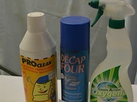 2x spuitbussen ovenreiniger, 1x onstopper, 1x ontvetter, 1x badkamer - afbeelding 1 van  3
