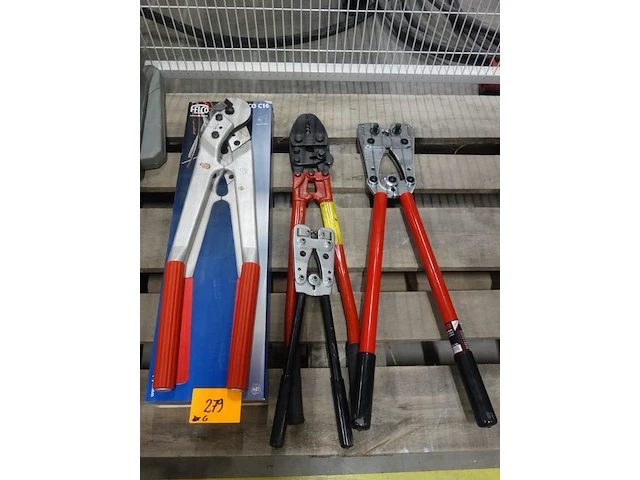 2x staalkabeltang felco + 3x krimptang - afbeelding 1 van  2