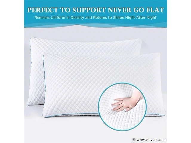 2x star pillow premium traagschuimkussen - afbeelding 1 van  1