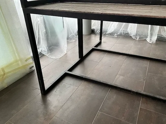 2x steigerhouten tafel - afbeelding 4 van  8