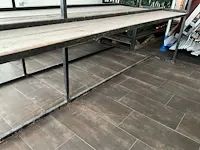 2x steigerhouten tafel - afbeelding 5 van  8