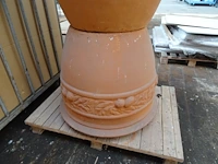 2x stenen bloempot - afbeelding 4 van  5