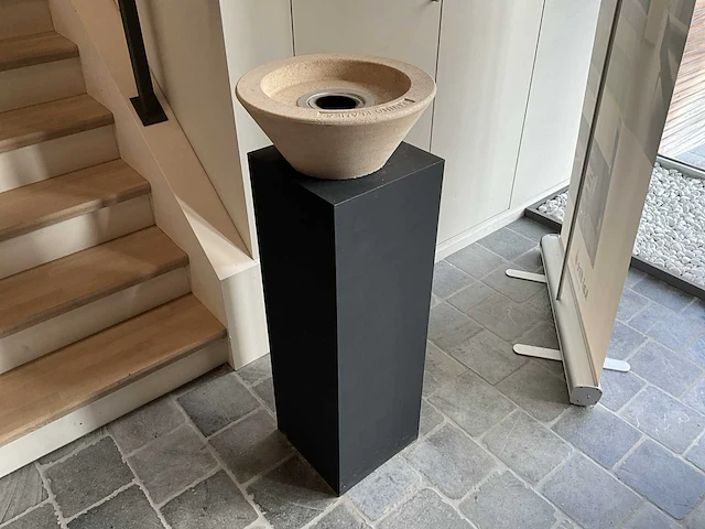2x stenen vuurkorf charmotte (brandgel) - afbeelding 1 van  4