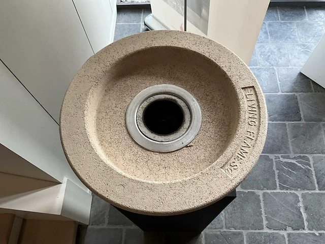 2x stenen vuurkorf charmotte (brandgel) - afbeelding 3 van  4