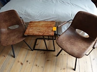 2x stoel + bijzettafel - afbeelding 1 van  4