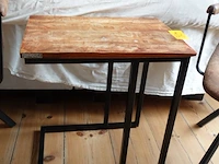 2x stoel + bijzettafel - afbeelding 3 van  4