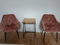 2x stoel + bijzettafel - afbeelding 1 van  4