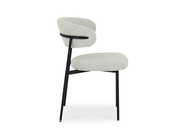 2x stoel bouclé beige - afbeelding 4 van  4